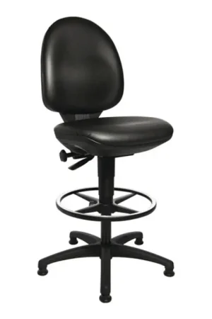 Offre Exclusive TOPSTAR Chaise d’atelier pivotante TEC 50 patins + anneau de pied ( 9000454306 )