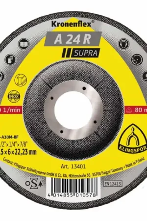 Remise KLINGSPOR Meule à ébarber A 24 R Supra D115xép.6 mm ( 4000841086 )