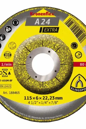 KLINGSPOR Meule à ébarber A 24 Extra D150xS6mm ( 8000353655 ) Livraison Express