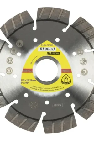 KLINGSPOR Disque à tronçonner diamanté DT 900 U Special Ø 125 mm Alésage 22,23 mm ( 8000351575 ) Affaire À Saisir