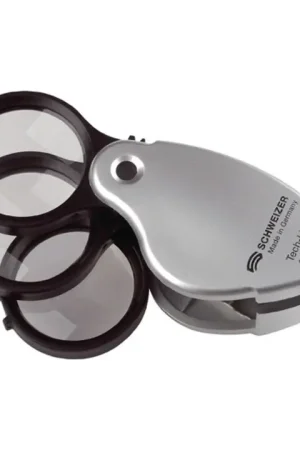 Remise SCHWEIZER Loupe pliable Tech-Line agrandissement 3x+3x+3x=9x ( 4000851731 )