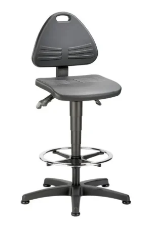 Dernière Chance BIMOS Chaise d’atelier pivotante ISITEC patins + anneau de pied ( 9000454062 )