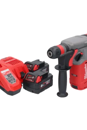 Meilleure Vente Marteau combiné à batterie Milwaukee M18 CHX-602 18 V 2,5 J SDS plus brushless + 2x batteries 6,0 Ah + chargeur