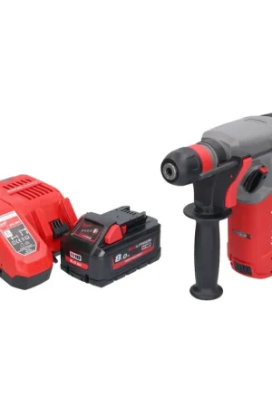 Offre Du Jour Marteau combiné à batterie Milwaukee M18 CHX-801 18 V 2,5 J SDS plus brushless + 1x batterie 8,0 Ah + chargeur