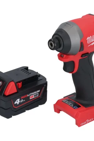 Commander Maintenant Milwaukee M18 ONEID2-401 Visseuse à choc sans fil 226Nm 18V 1/4" Brushless + 1x Batterie 5,0 Ah - sans chargeur