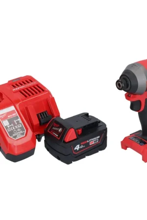 Milwaukee M18 ONEID2-401 Visseuse à choc sans fil 226Nm 1/4" 18V Brushless + 1x Batterie 4,0Ah + Chargeur Achat Immédiat