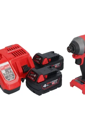 Milwaukee M18 ONEID2-402 Visseuse à choc sans fil 226Nm 1/4" 18V Brushless + 2x Batteries 4,0Ah + Chargeur Populaire