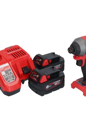 Clé à chocs sans fil Milwaukee M18 ONEID2-602 18 V 226 Nm 1/4" brushless + 2x batteries 6,0 Ah + chargeur Usine Directe