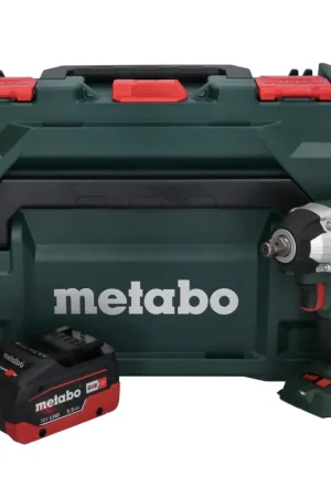 Metabo SSW 18 LT 300 BL Visseuse à choc sans fil 18 V 300 Nm Brushless + 1x batterie 5,5 Ah + metaBOX - sans chargeur Prix Choc