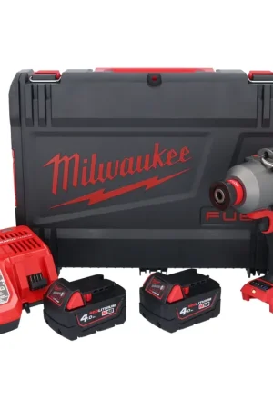 Clé à chocs sans fil Milwaukee M18 ONEFHIWH716-402X 18 V 1017 Nm 7/16" brushless + 2x batterie 4,0 Ah + chargeur + boîtier HD Solde