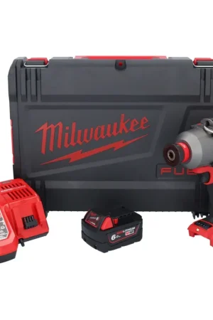 Clé à chocs sans fil Milwaukee M18 ONEFHIWH716-601X 18 V 1017 Nm 7/16" brushless + 1x batterie 6,0 Ah + chargeur + boîtier HD Pas Cher