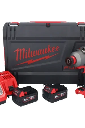 Seulement Aujourd'hui Clé à chocs sans fil Milwaukee M18 ONEFHIWH716-602X 18 V 1017 Nm 7/16" brushless + 2x batterie 6,0 Ah + chargeur + boîtier HD