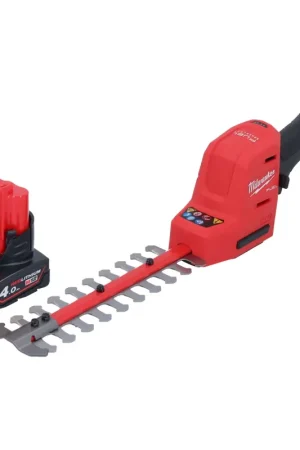 Meilleure Vente Cisaille à arbustes sur batterie Milwaukee M12 FHT20-401 12 V 20 cm sans balais + 1x batterie 4,0 Ah - sans chargeur