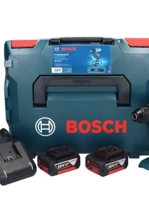 Commande En Gros Bosch GSR 18V-45 perceuse-visseuse sans fil 18 V 45 Nm (06019K3204) sans balais + 2x batterie 3,0 Ah + chargeur + L-Boxx