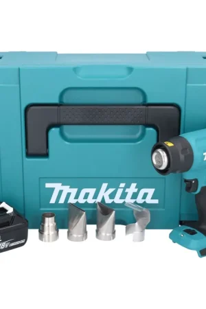 Makita DHG 181 F1J Pistolet air chaud sans fil 18 V 150 - 550C + 1x accu 3,0 Ah + Makpac - sans kit chargeur Promotion Saisonnière