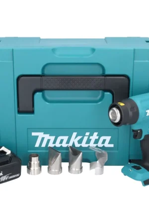 Makita DHG 181 M1J Pistolet air chaud sans fil 18 V 150 - 550C + 1x accu 4,0 Ah + Makpac - sans kit chargeur Vente Flash