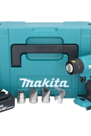 Commander Maintenant Makita DHG 181 G1J Pistolet air chaud sans fil 18 V 150 - 550C + 1x accu 6,0 Ah + Makpac - sans kit chargeur