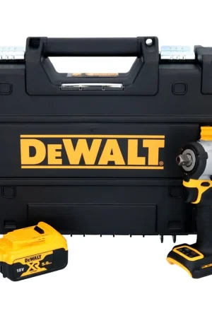 DeWalt DCF 922 NT Clé à choc sans fil 18 V 400 Nm 1/2" Brushless + 1x batterie 5,0 Ah + TSTAK - sans chargeur Satisfait Ou Remboursé