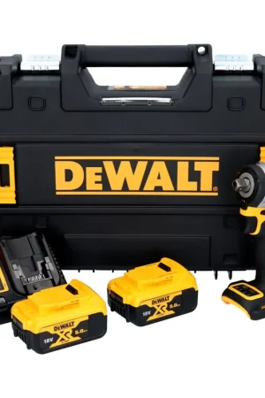 DeWalt DCF 922 P2 Clé à choc sans fil 18 V 400 Nm 1/2" Brushless + 2x batterie 5,0 Ah + chargeur + TSTAK Produit De Marque