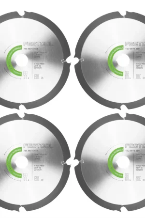 Festool 4x lame de scie diamantée 160 x 2,2 x 20 mm DIA4 pour TS 55 R et TSC 55 ( 4x 201910 ) Bon Marché