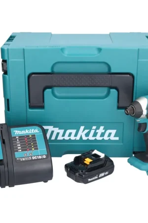 Makita DTD 152 SY1J Clé à choc sans fil 18 V 165 Nm 1/4'' + 1x batterie 1,5 Ah + chargeur + Makpac Dernière Chance