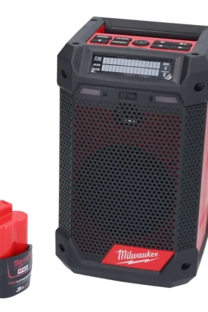 Milwaukee M12 RCDAB+-301 Radio à batterie DAB+ 12 V + 1x batterie 3,0 Ah - sans chargeur Promotion