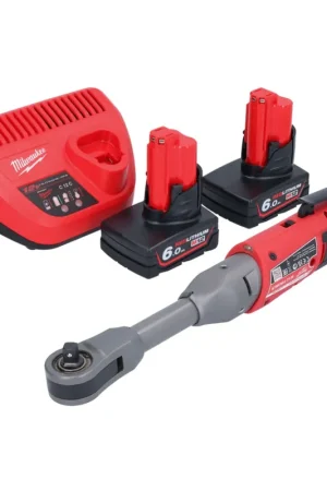 Milwaukee M12 FIR38LR-602 cliquet à batterie long 12 V 75 Nm 3/8" + 2x batterie 6,0 Ah + chargeur Certifié
