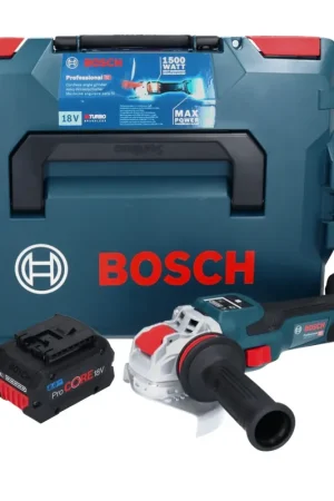 Acheter Direct Bosch GWX 18V-15 SC Professional Meuleuse angulaire sans fil 18 V 125 mm BITURBO X-LOCK + 1x batterie ProCORE 8,0 Ah + L-BOXX - sans chargeur