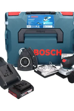 Certifié Bosch GSS 18V-13 Ponceuse vibrante sans fil 18 V + 1x batterie 2,0 Ah + chargeur + L-BOXX