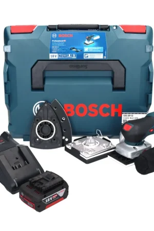 Petit Prix Bosch GSS 18V-13 Ponceuse vibrante sans fil 18 V + 1x batterie 5,0 Ah + chargeur + L-BOXX