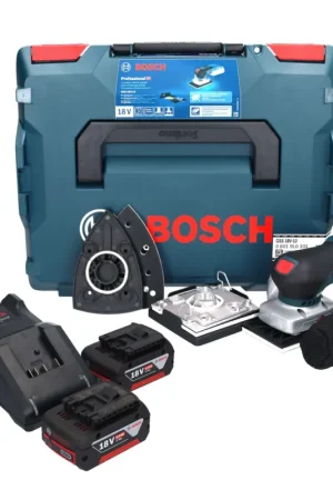 Bosch GSS 18V-13 Ponceuse vibrante sans fil 18 V + 2x batterie 5,0 Ah + chargeur + L-BOXX Réduction