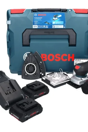 Solde Bosch GSS 18V-13 Ponceuse vibrante sans fil 18 V + 2x batterie ProCORE 4,0 Ah + chargeur + L-BOXX
