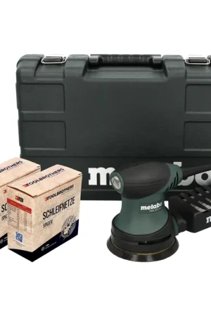 Metabo FSX 200 Intec 240 W Ponceuse excentrique 125 mm + 2x Filets de ponçage Toolbrothers SPIDER + Mallette Achetez Aujourd'hui