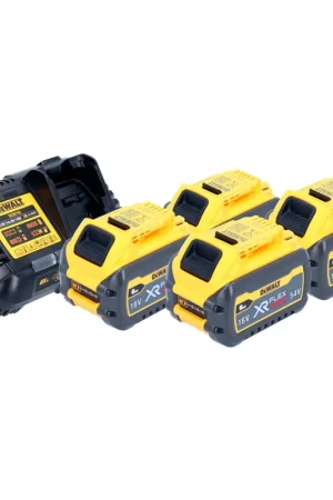 Vente Directe Kit de démarrage sans fil 18 V DeWalt 4x DCB 546 batterie 6,0 Ah + DCB 116 XR chargeur rapide