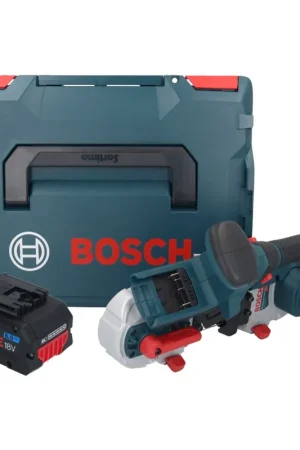Usine Directe Bosch GCB 18V-63 Professional Scie à ruban sans fil 18 V 63,5 mm + 1x batterie ProCORE 8,0 Ah + L-Boxx - sans chargeur