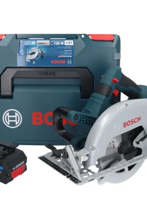Meilleur Choix Bosch GKS 18V-70 L Scie circulaire sans fil 18 V Brushless 190 mm BITURBO + 1x batterie ProCORE 8,0 Ah + L-Boxx - sans chargeur