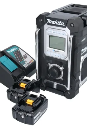 Makita DMR 108 RG Radio à batterie 10,8 V - 18 V Bluetooth IP64 + 2x batteries 6,0 Ah + chargeur Commander Maintenant