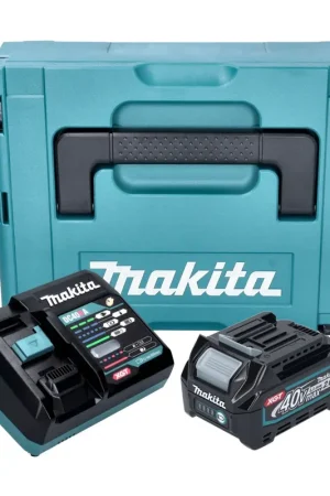 Kit source d'alimentation Makita 1x batterie BL 4020 40 V max. 2,0 Ah XGT + chargeur DC 40 RA + Makpac Expédition Rapide