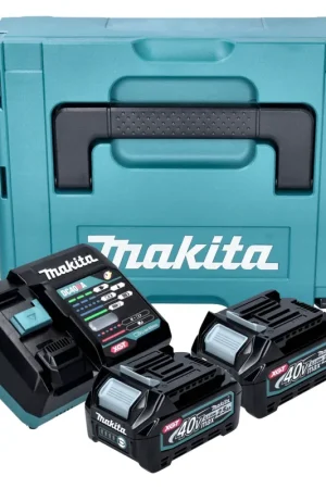Makita Power Source Kit ( 191J81-6 ) 2x BL 4025 batterie 40 V max. 2,5 Ah XGT + DC 40 RA chargeur + Makpac Jusqu'à Épuisement Des Stocks