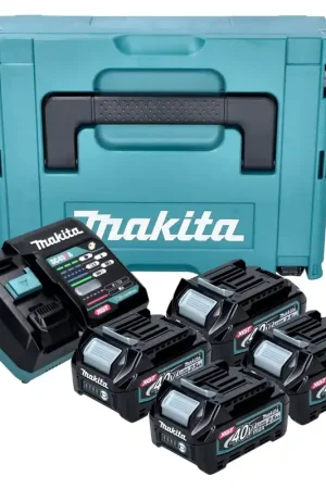 Makita Power Source Kit 4x BL 4025 batterie 40 V max. 2,5 Ah XGT + DC 40 RA chargeur + Makpac Achat Immédiat