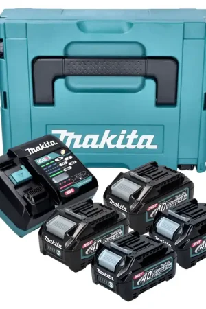 Jusqu'à Épuisement Des Stocks Makita Power Source Kit 2x BL 4025 batterie 40 V max. 2,5 Ah XGT + 2x BL 4040 batterie 40 V max. 4,0 Ah XGT + chargeur DC 40 RA + Makpac