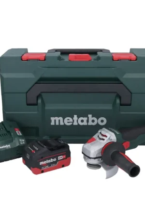 Prix Choc Metabo WB 18 LTX BL 15-125 Quick Meuleuse d'angle sans fil 18 V 125 mm Brushless + 1x batterie 5,5 Ah + chargeur + metaBOX