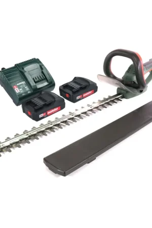 Acheter Direct Metabo AHS 18-65 V Taille-haies sans fil 18 V 63 cm + 2x batterie 2,0 Ah + chargeur