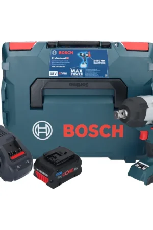 Commande En Gros Bosch GDS 18V-1050 HC Visseuse à chocs sans fil 18 V 1050 Nm BITURBO Brushless + 1x batterie ProCORE 8,0 Ah + chargeur + L-Boxx