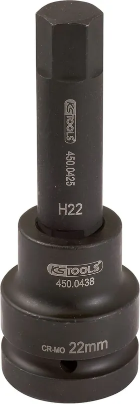 Offre Limitée KS TOOLS 1' Douilles à chocs 6 pans, longues, 30 mm ( 450.0496 )