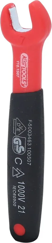 KS TOOLS Clé à fourche isolée, 7 mm ( 118.1507 ) Offre Exclusive