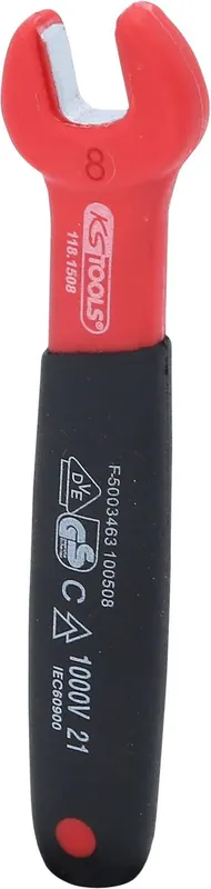 KS TOOLS Clé à fourche isolée, 8 mm ( 118.1508 ) Meilleur Prix