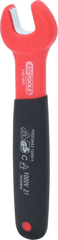 Certifié KS TOOLS Clé à fourche isolée, 11 mm ( 118.1511 )