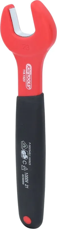 KS TOOLS Clé à fourche isolée, 23 mm ( 118.1523 ) Nouveauté