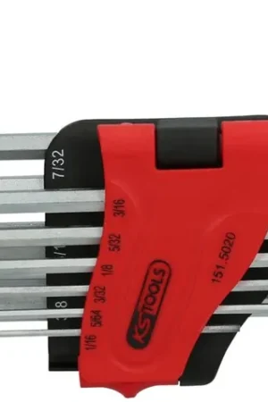 Petit Prix KS TOOLS Jeu de clés mâles coudées à six pans creux, longues, 10 pcs, pouces ( 151.5020 )